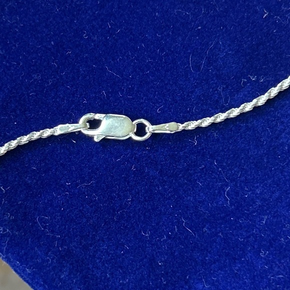 Sterling‎ Silver Rope Chain Necklace - Picture 3 of 4